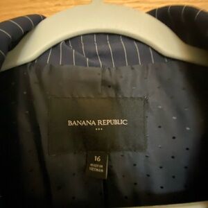 Banana Republic Navy Pinstripe Blazer - size 16